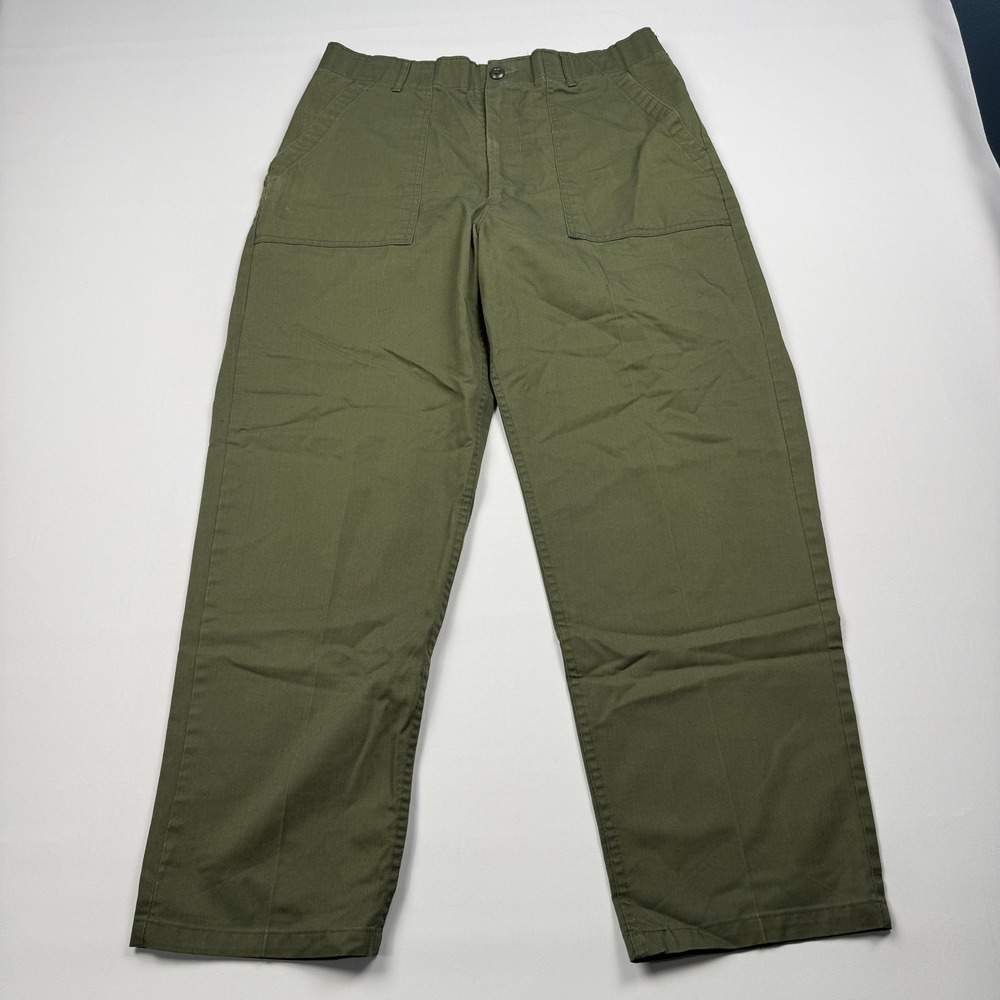 Military Vintage OG-507 Pants Mens 36x29 Green Relaxed Straight Leg Casual